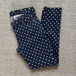 ✝️ AG | The Stevie Ankle • Slim Straight • Polka Dot Jeans